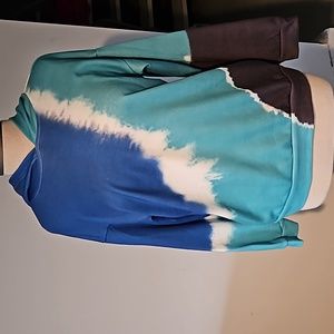 Unbranded tie dye crop hoodie